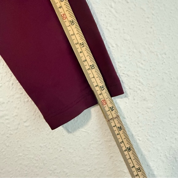 Aritzia Babaton Contour Sumac Burgundy Long Sleeve Square neck Mini Dress Size L - Picture 8 of 16